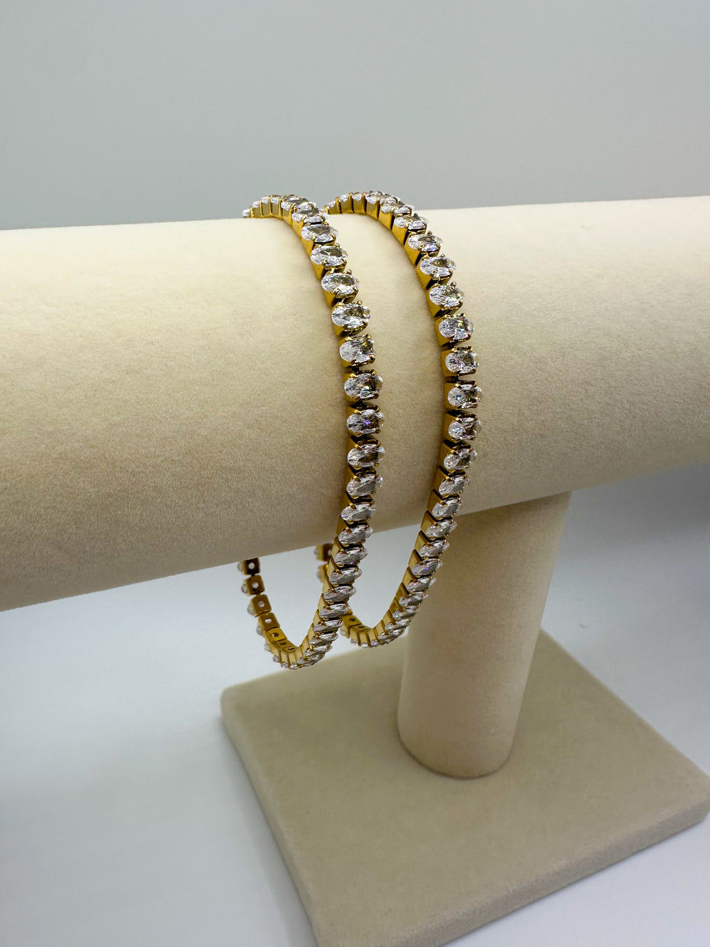 Oval Cz Tennis Bracelet