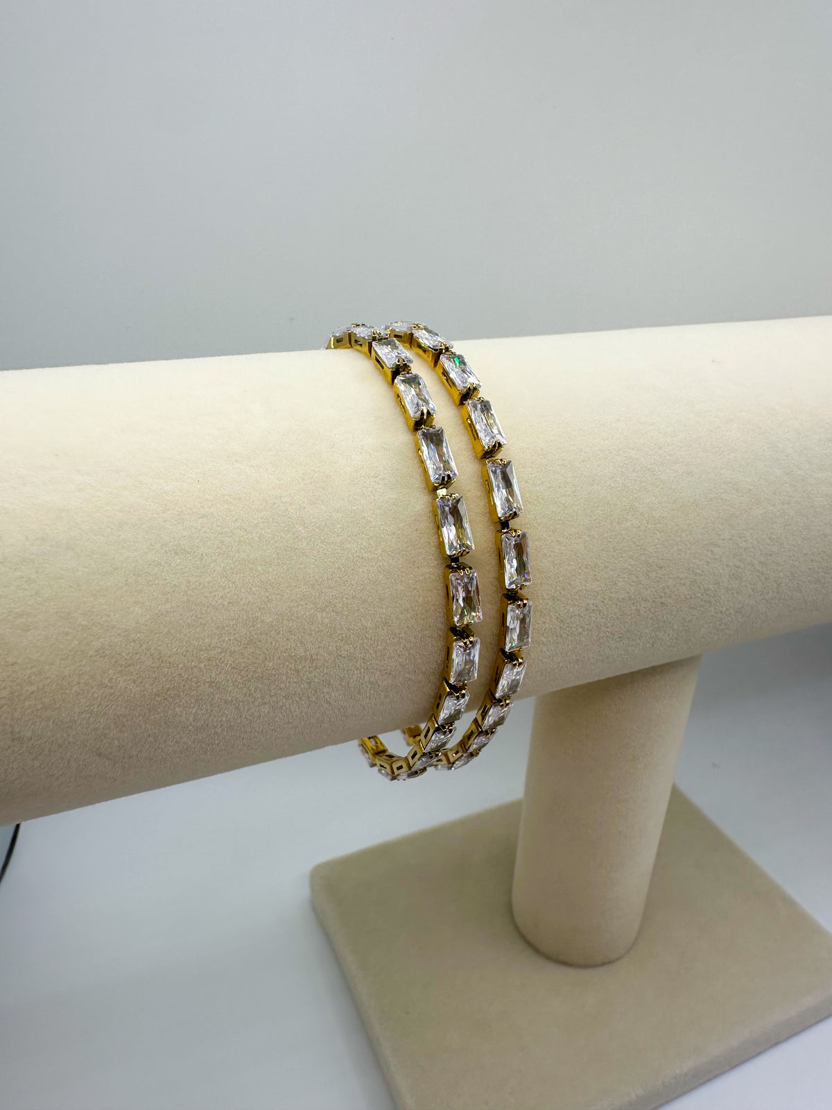 Baguette Cz Tennis Bracelet