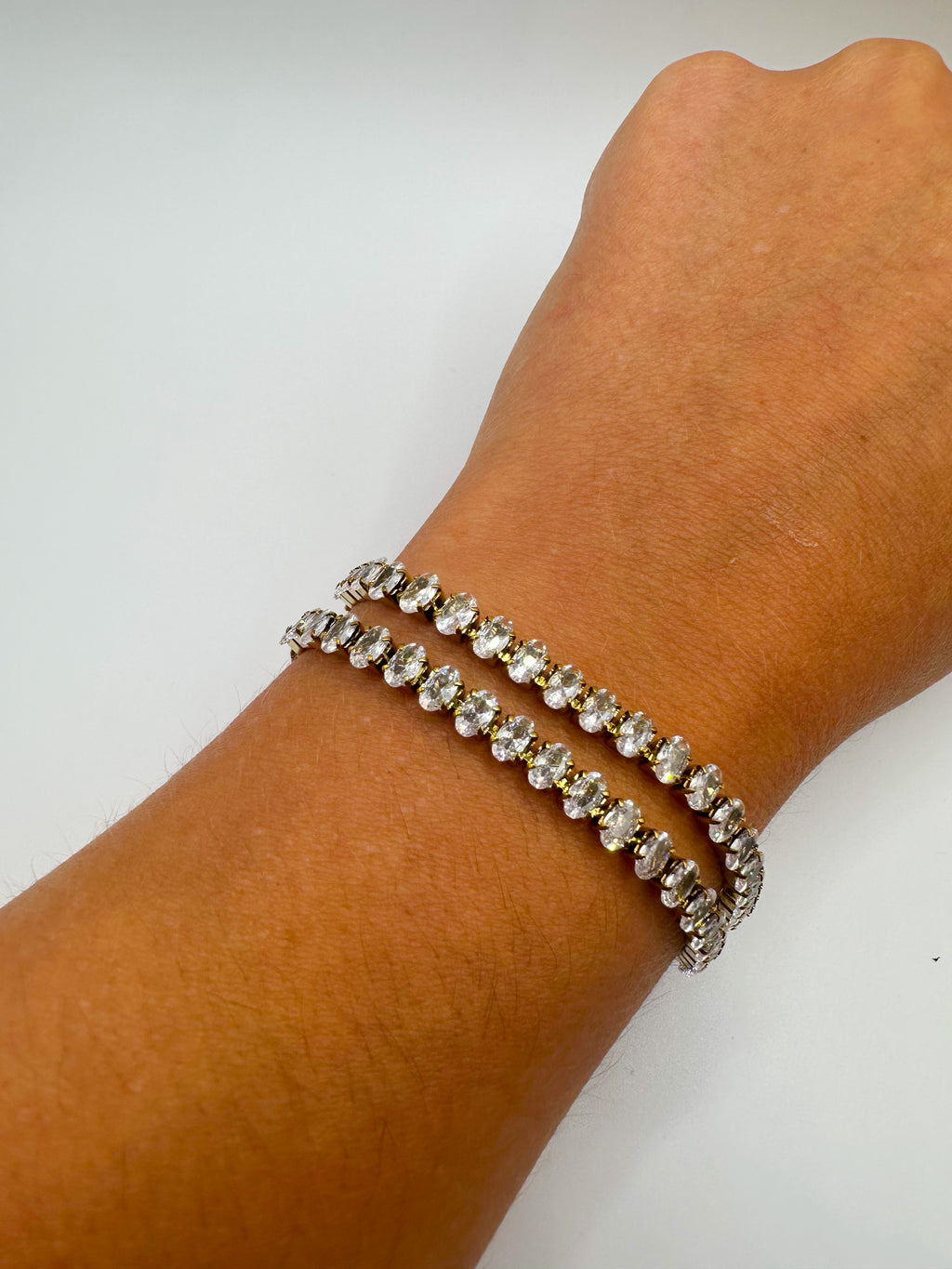 Oval Cz Tennis Bracelet