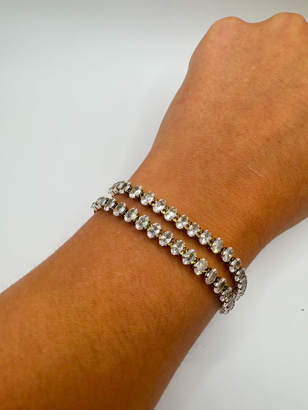 Oval Cz Tennis Bracelet