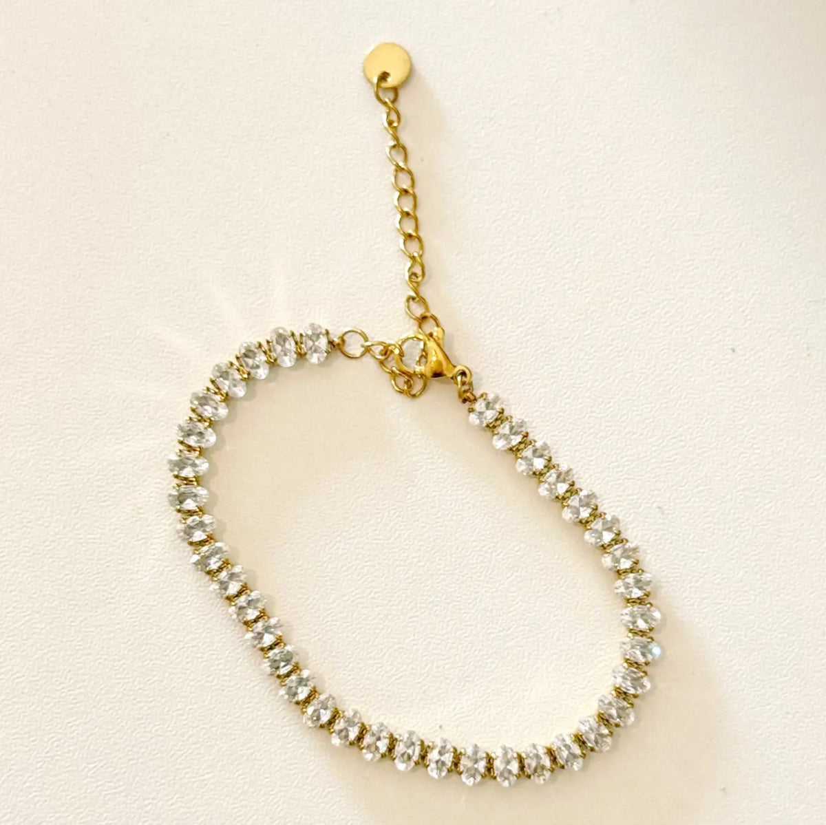 Oval Cz Tennis Bracelet